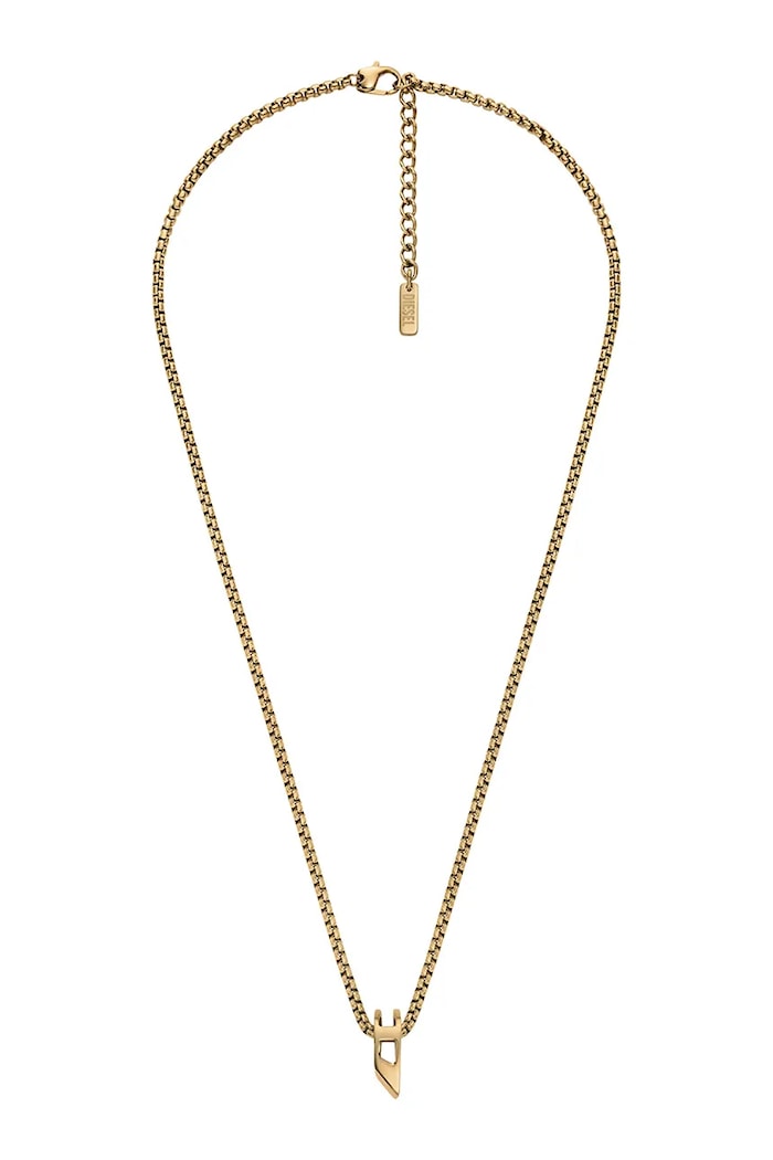 Diesel collana con ciondolo da donna in acciaio inossidabile DX1670710 oro AA00