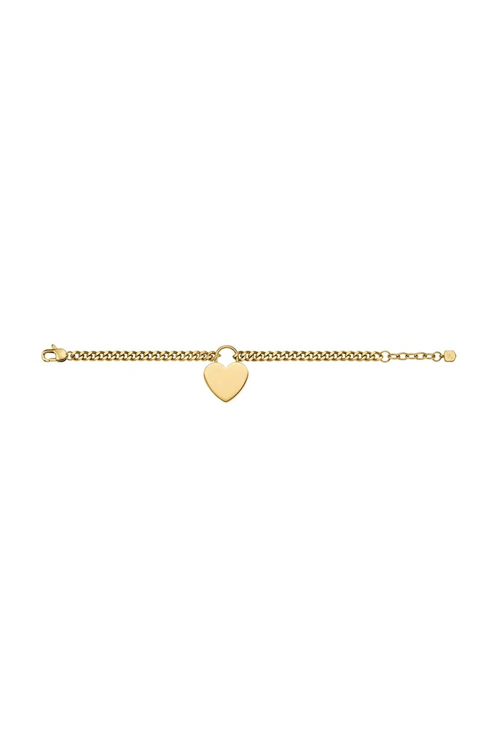 Fossil braccialetto da donna in acciaio inossidabile senza pietra Sutton oro JF04959710