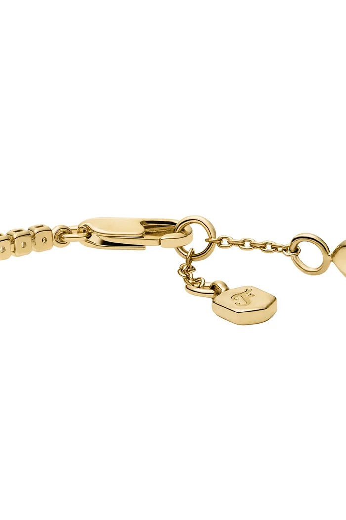 Accessori Fossil braccialetto a tennista da donna con zirconia Sutton JA7303710 oro