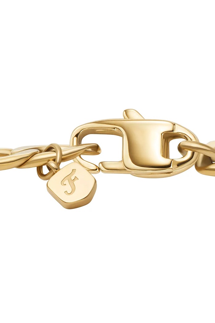 Accessori Fossil braccialetto da donna in acciaio inossidabile senza pietra Ellis JF04967710 oro