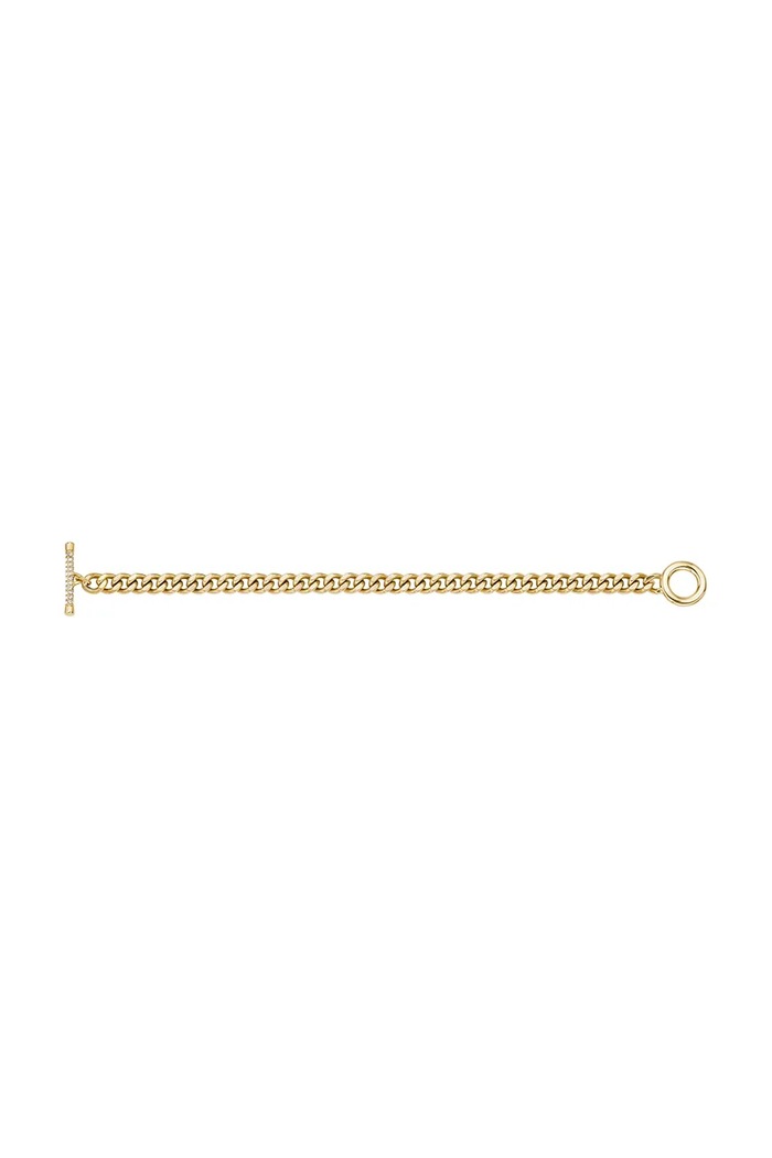 Fossil braccialetto da donna in acciaio chirurgico con cristallo Carlie oro JF04957710