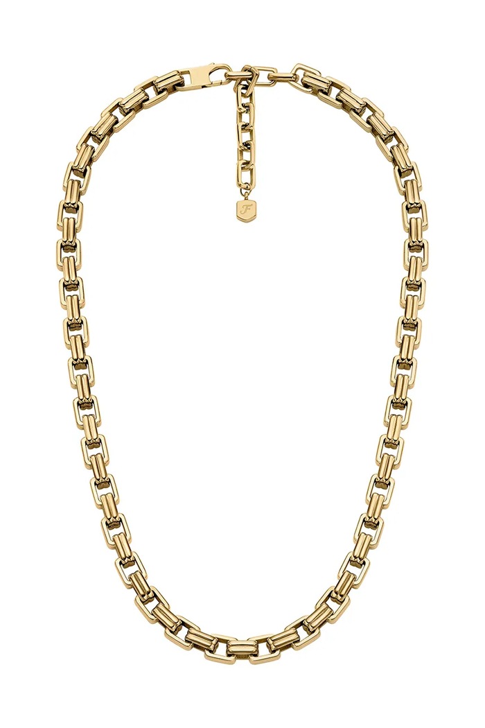 Fossil collana da donna in acciaio chirurgico senza pietra Raquel JF04954710 oro AA00