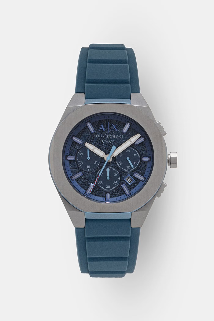 Armani Exchange sportovní hodinky dámské Sync modrá AX4291