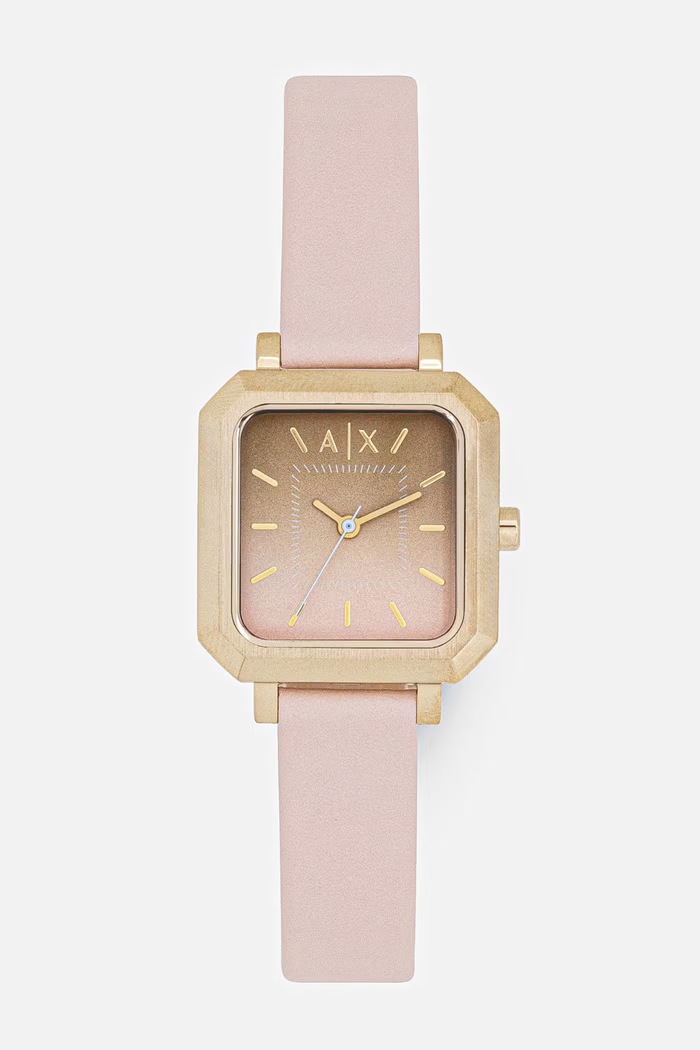 Armani Exchange hodinky dámske Leila ružová AX5737