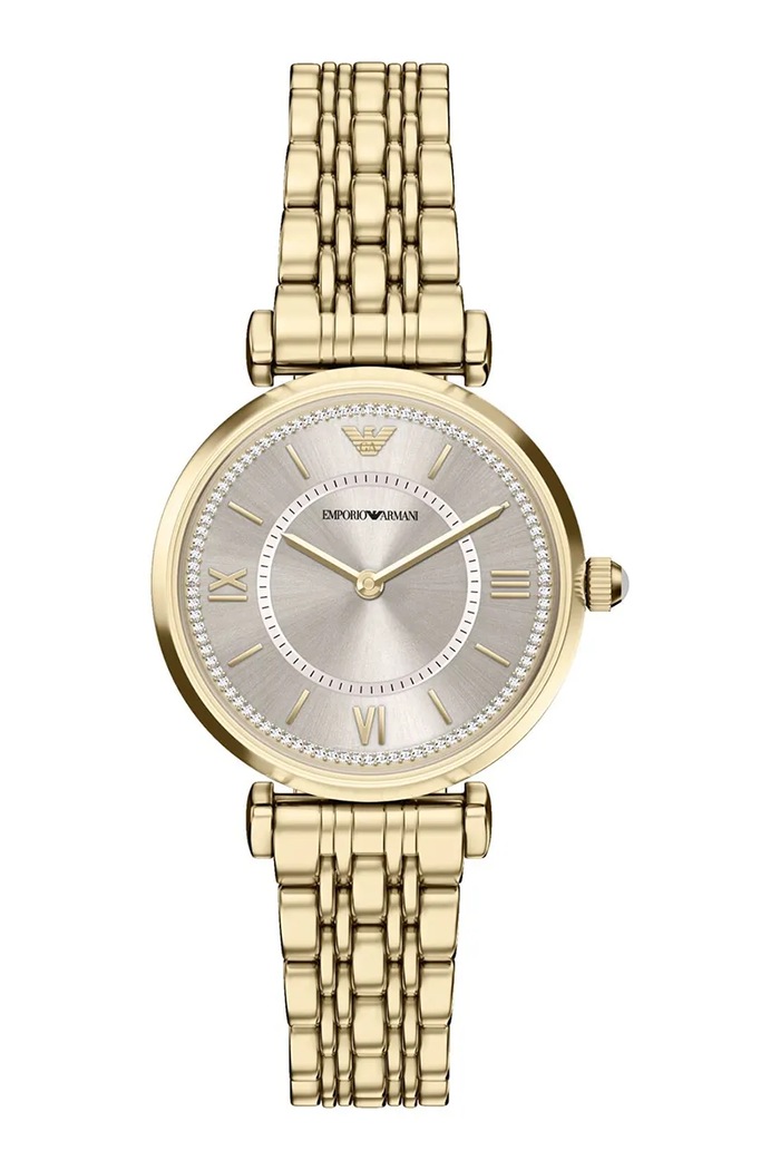Emporio Armani hodinky dámske Gianni T-Bar zlatá AR11766
