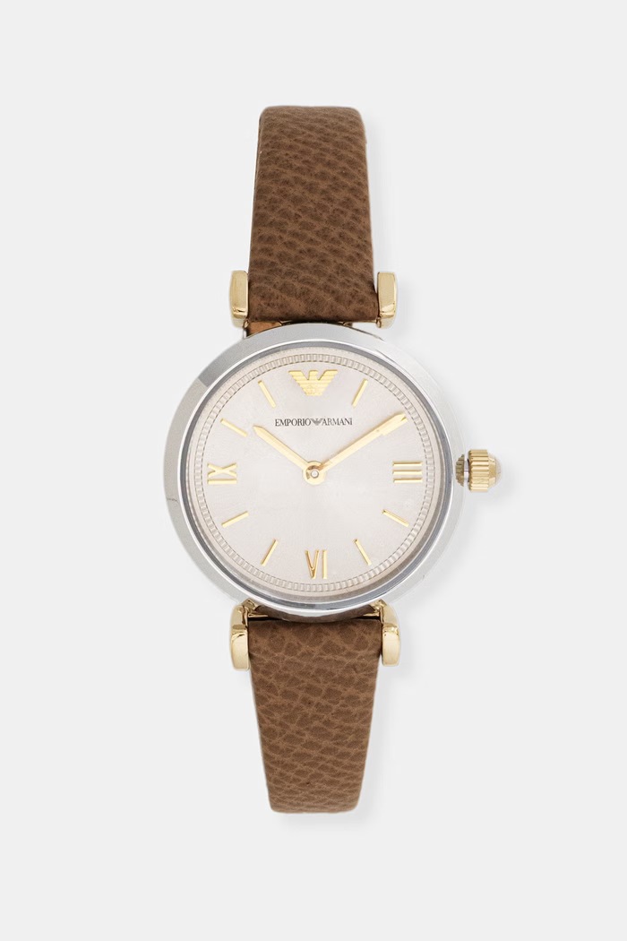 Emporio Armani hodinky dámske Gianni T-Bar béžová AR11770