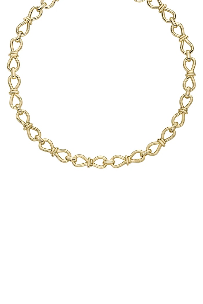 Emporio Armani ogrlica ženska medenina brez kamna Sentimental EGS3326710 zlata AA00