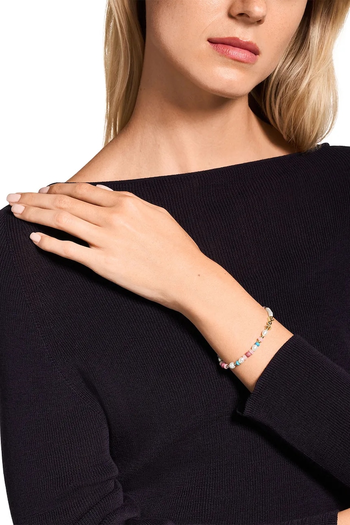 Аксесуари Emporio Armani браслет жіночий з латуні перлина Iconic Trend EGS3349710 білий