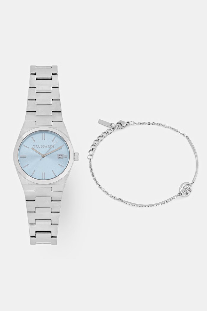 Trussardi óra és karkötő szett női T-MILANO ezüst R2453175501