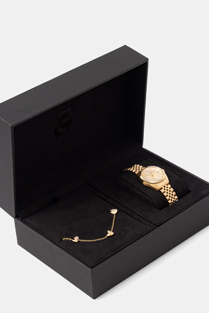 Karl Lagerfeld sada hodiniek a náramku dámska R0553108501