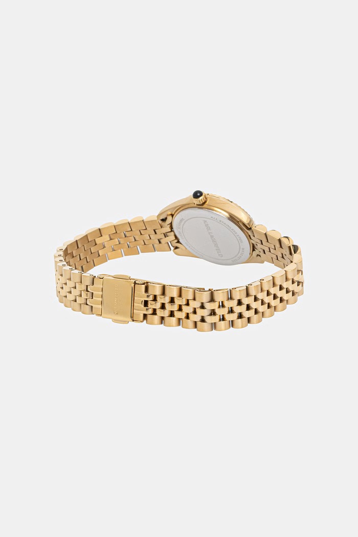 Doplnky Karl Lagerfeld hodinky dámske R0553109501 zlatá