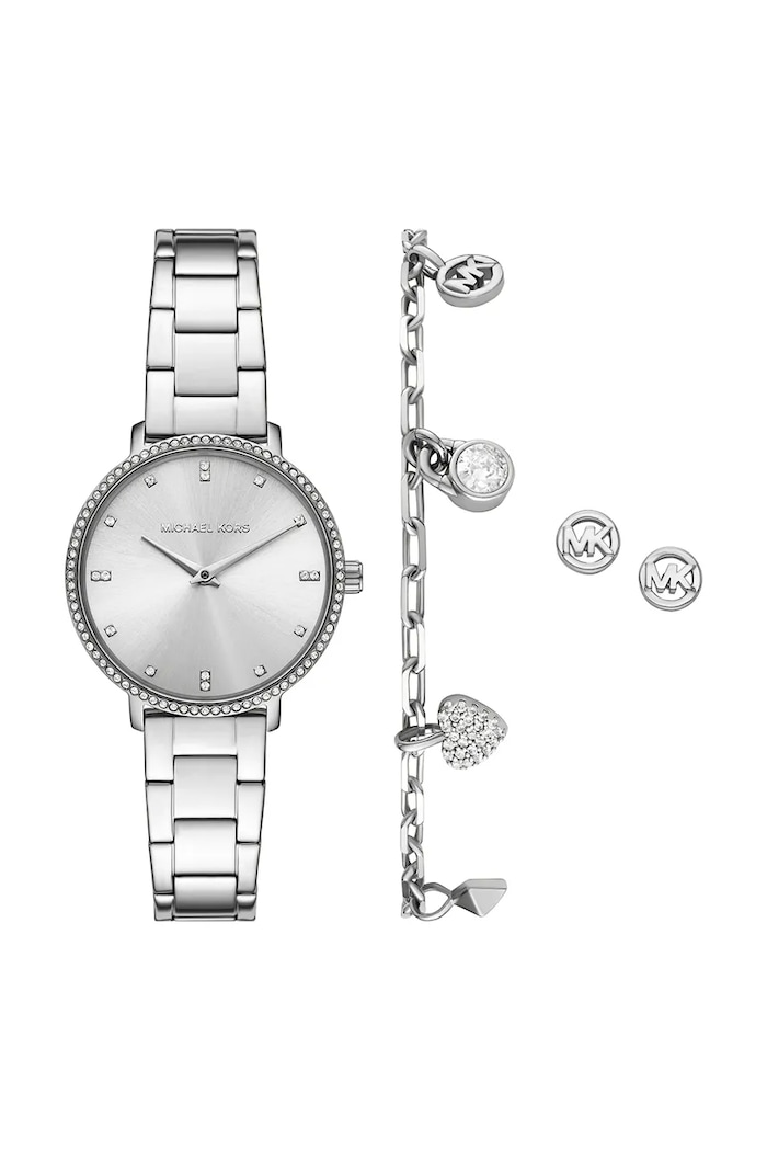 Michael Kors Zegarek damski Pyper srebrny MK7647SET