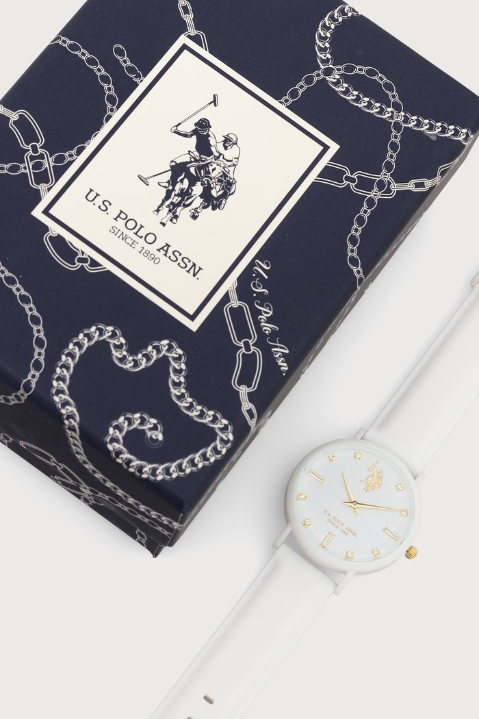 Zegarek damski LUCY CRYSTAL U.S. Polo Assn. USP8566IV beżowy