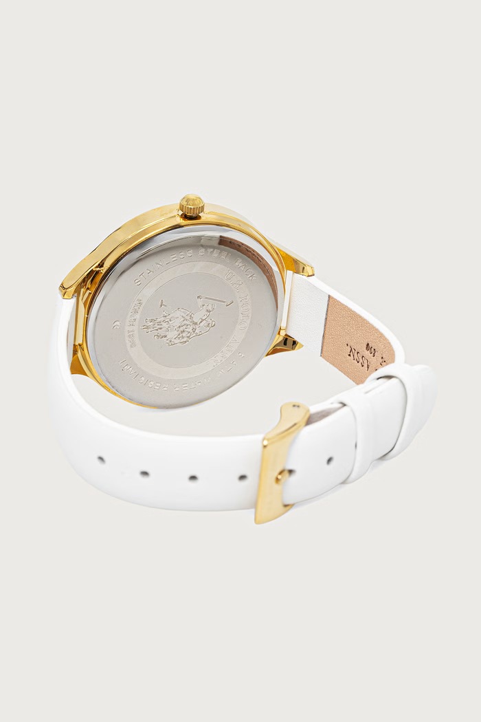Akcesoria U.S. Polo Assn. Zegarek damski DAHLIA USP5687YG biały