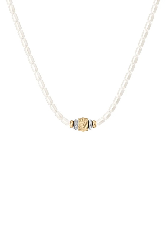 Fossil Naszyjnik damski ze stali nierdzewnej Harlow JF04992998 złoty AA00