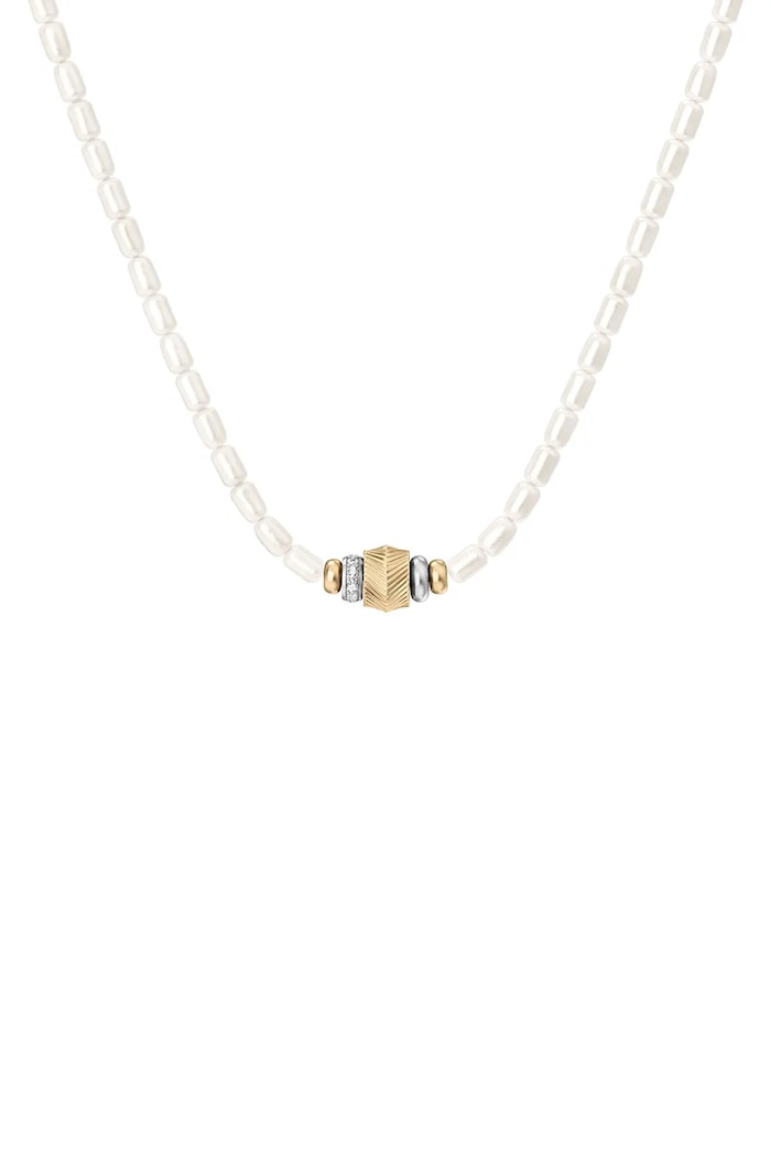 Fossil Naszyjnik damski ze stali nierdzewnej Harlow JF04992998 złoty AA00