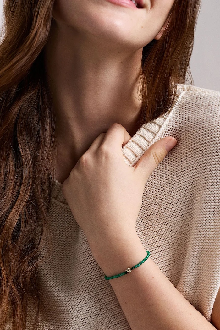 Bransoletka damska Sutton Fossil JA7325710 zielony