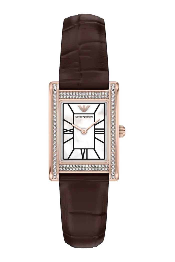 Emporio Armani Zegarek damski Genni brązowy AR11804