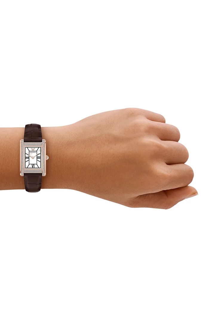 Akcesoria Emporio Armani Zegarek damski Genni AR11804 brązowy