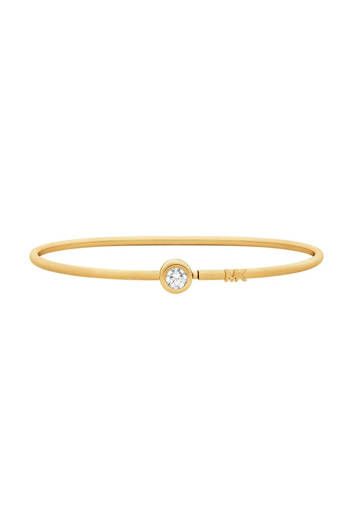 Michael Kors Bransoletka damska mosiężna złoty MKJ8656710