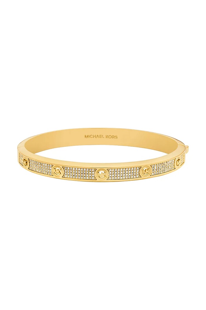 Michael Kors Bransoletka damska mosiężna z cyrkonią złoty MKJ8653710