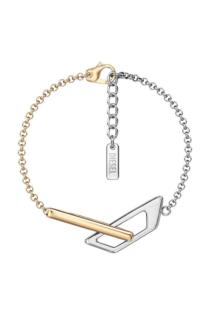 Diesel bransoletka damska ze stali nierdzewnej D Logo multicolor DX1686931