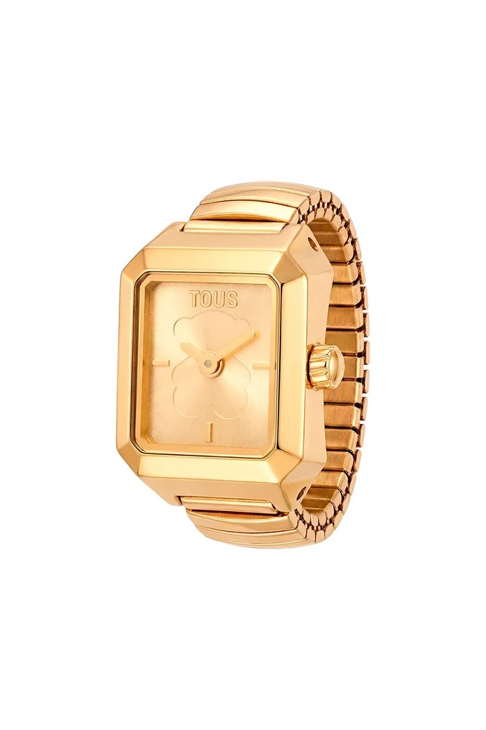 Akcesoria Tous pierścionek damski ze stali nierdzewnej bez kamienia 3000151612 złoty