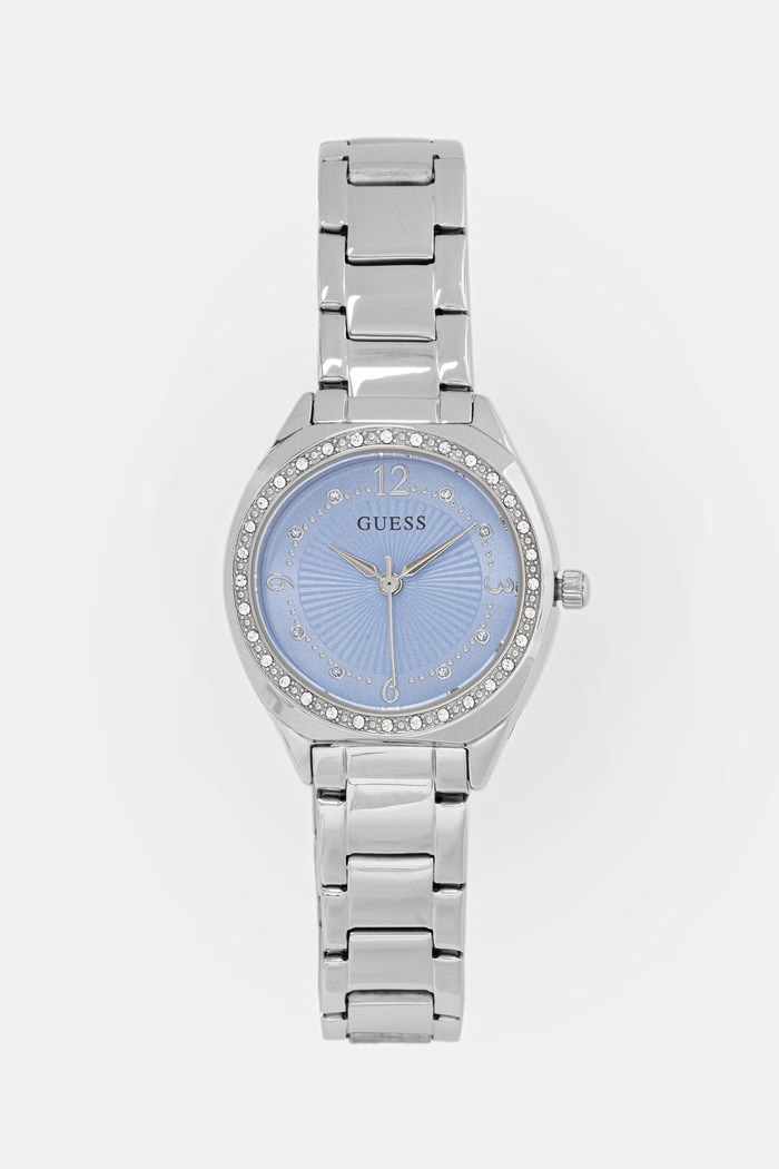 Guess zegarek damski srebrny GW0767L6