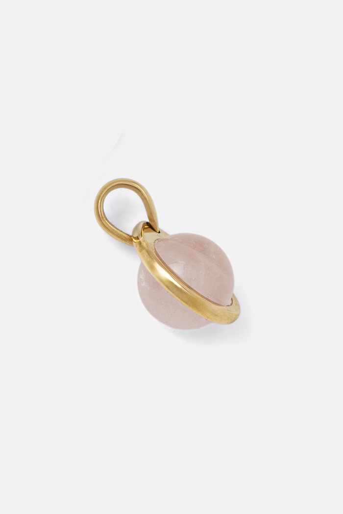 EDBLAD obesek ženski iz nerjavečega jekla s kvarcem Birthstone Charm October 123850OCT zlata AA00