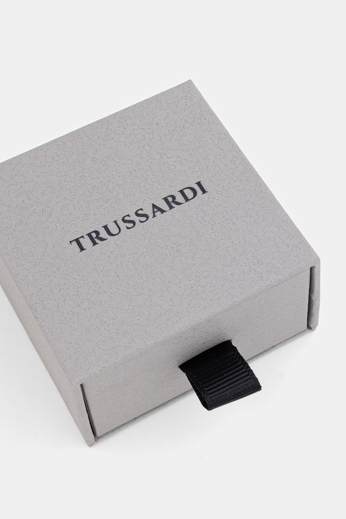 Trussardi náušnice dámske z nehrdzavejúcej ocele s kryštálom strieborná TJAYF15