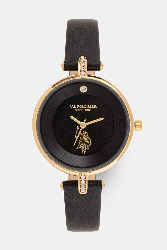 U.S. Polo Assn. set ceas și brățară pentru femei HELEN USP6397TW negru AA00