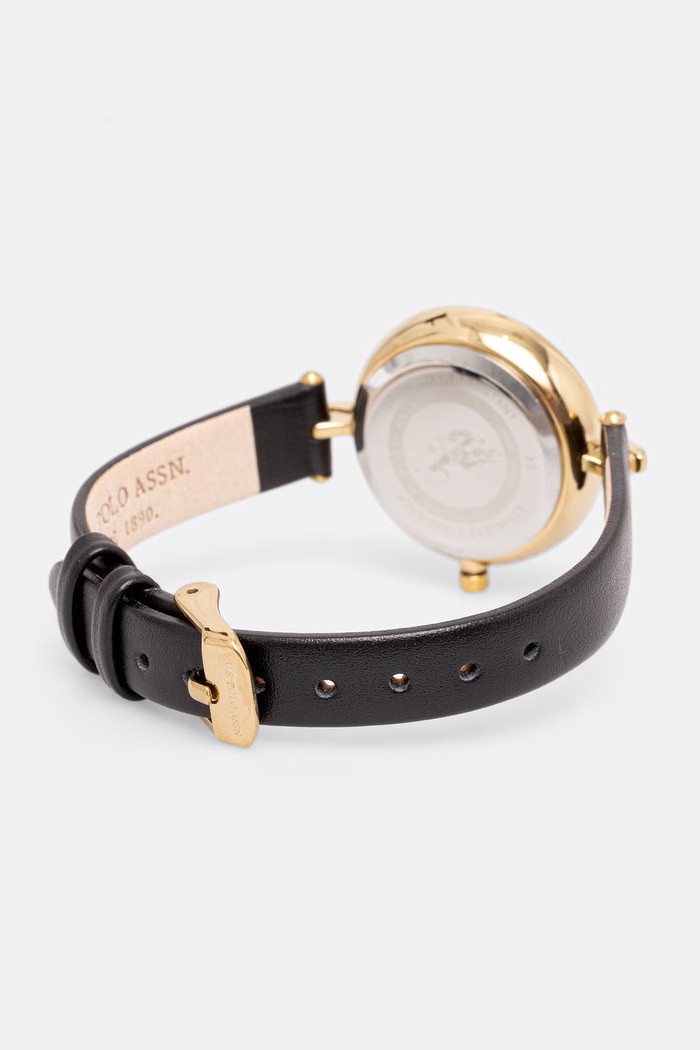 Accesorii U.S. Polo Assn. set ceas și brățară pentru femei HELEN USP6397TW negru