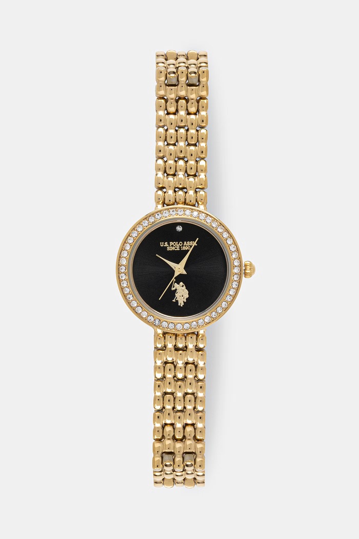 U.S. Polo Assn. hodinky dámské HARMONY zlatá USP8433BK