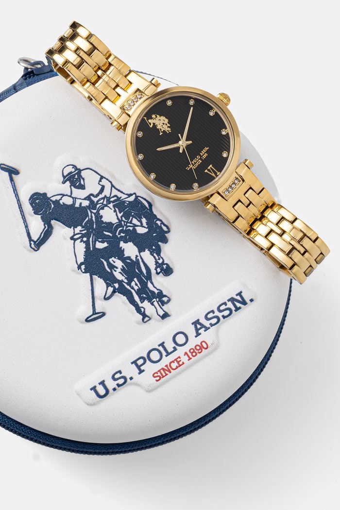 U.S. Polo Assn. hodinky dámské MARGOT zlatá USP8247BK
