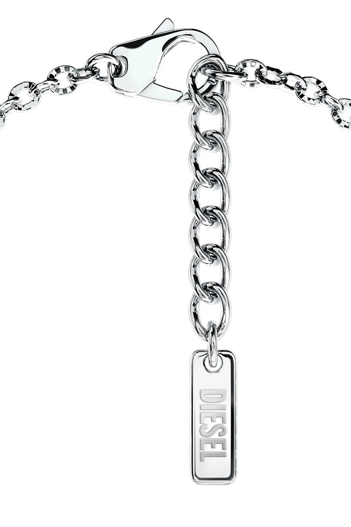 Аксесоари Diesel гривна дамска от неръждаема стомана D Logo DX1691040 сребърен