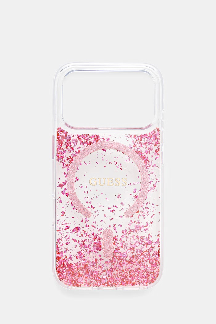 Guess etui na telefon damskie iPhone 17 Pro różowy GUHMP17LRGRGEP