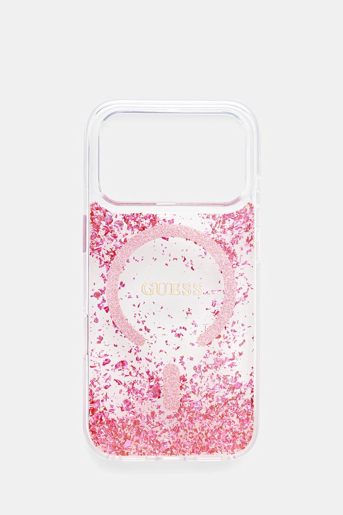 Guess etui na telefon damskie iPhone 17 Pro różowy GUHMP17LRGRGEP