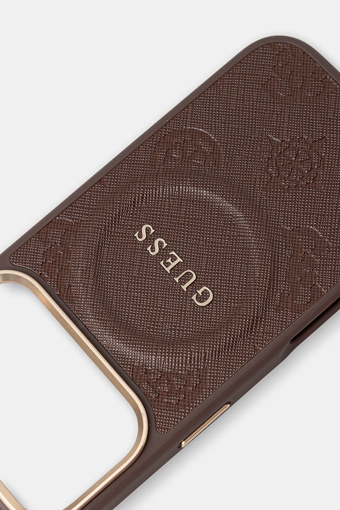 Guess etui na telefon iPhone 17 Pro GUHMP17LPSAMSECW brązowy AA00