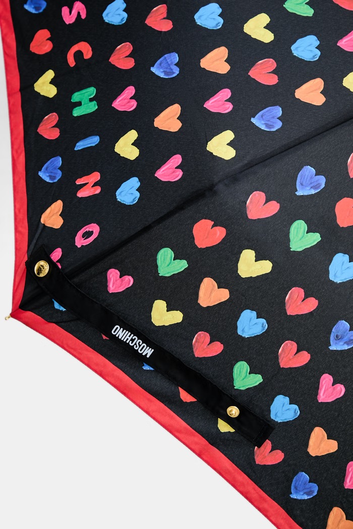 Moschino parasol automatyczny damski czarny 8957.openclose