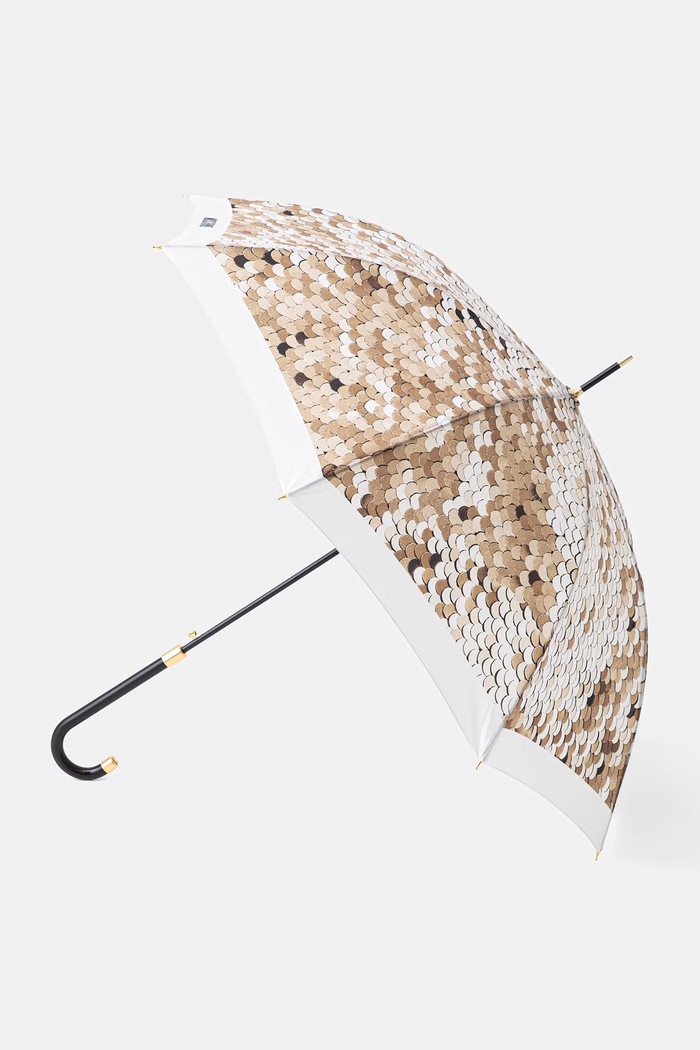 Moschino parasol damski beżowy 9191.63auto