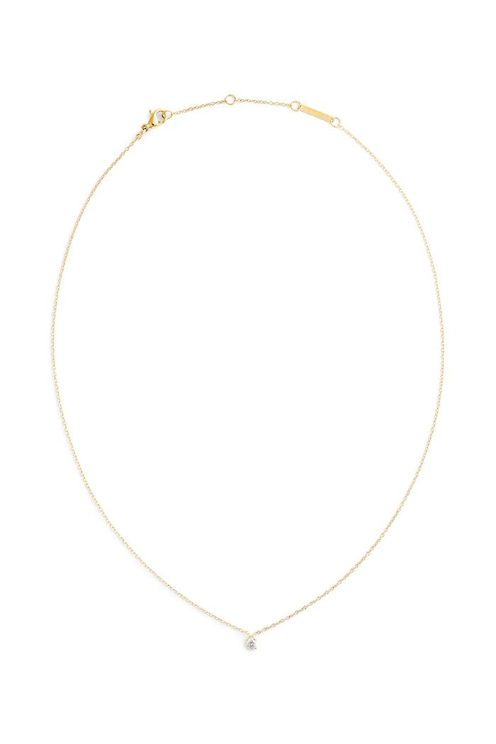 Daniel Wellington naszyjnik z zawieszką damski ze stali nierdzewnej z cyrkonią złoty DW00401967