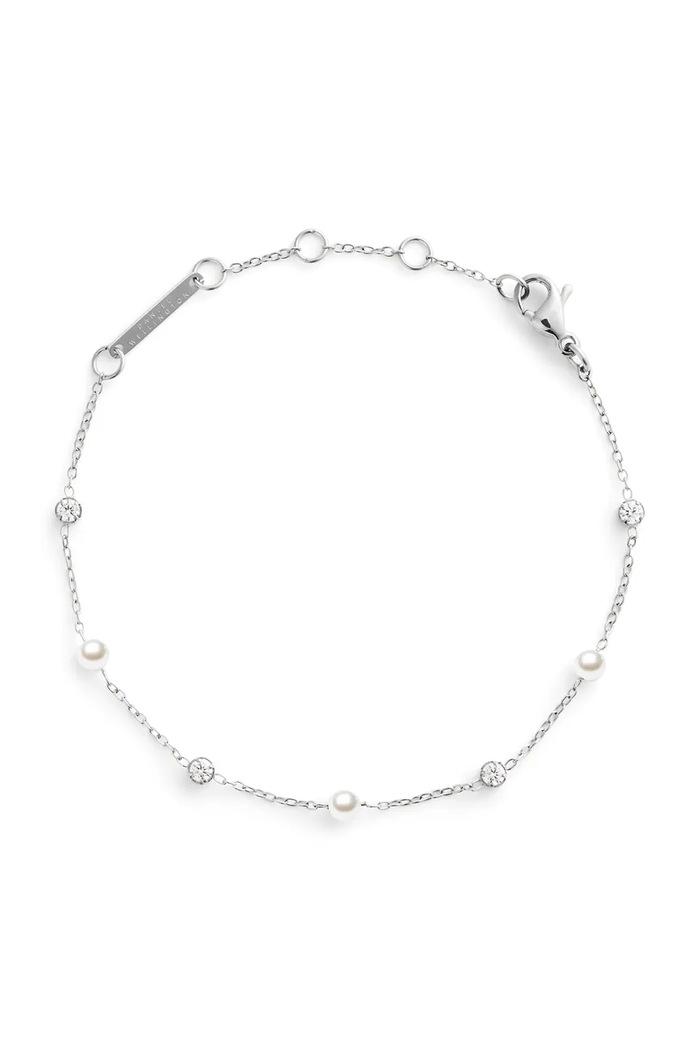 Daniel Wellington náramok dámsky z nehrdzavejúcej ocele s kryštálom strieborná DW00401951