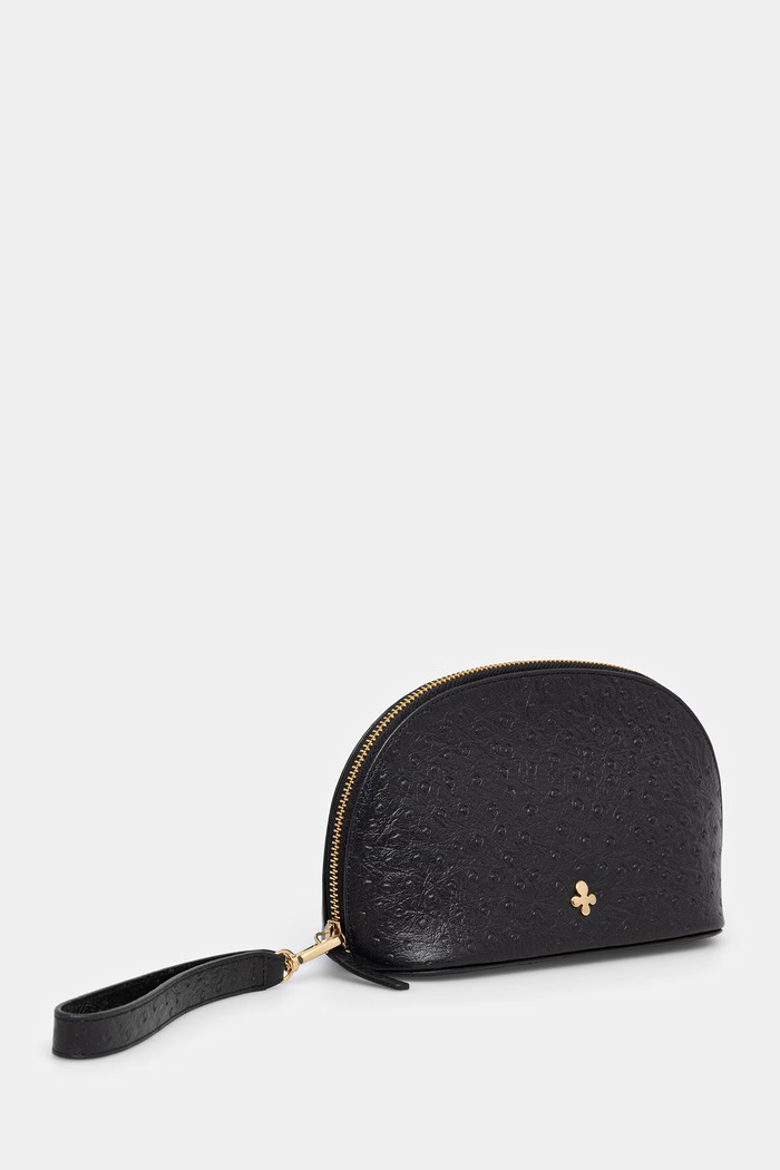 Lilou kabelka do ruky dámska kožená BAG/POUCH/BLAOST/PO čierna AA00