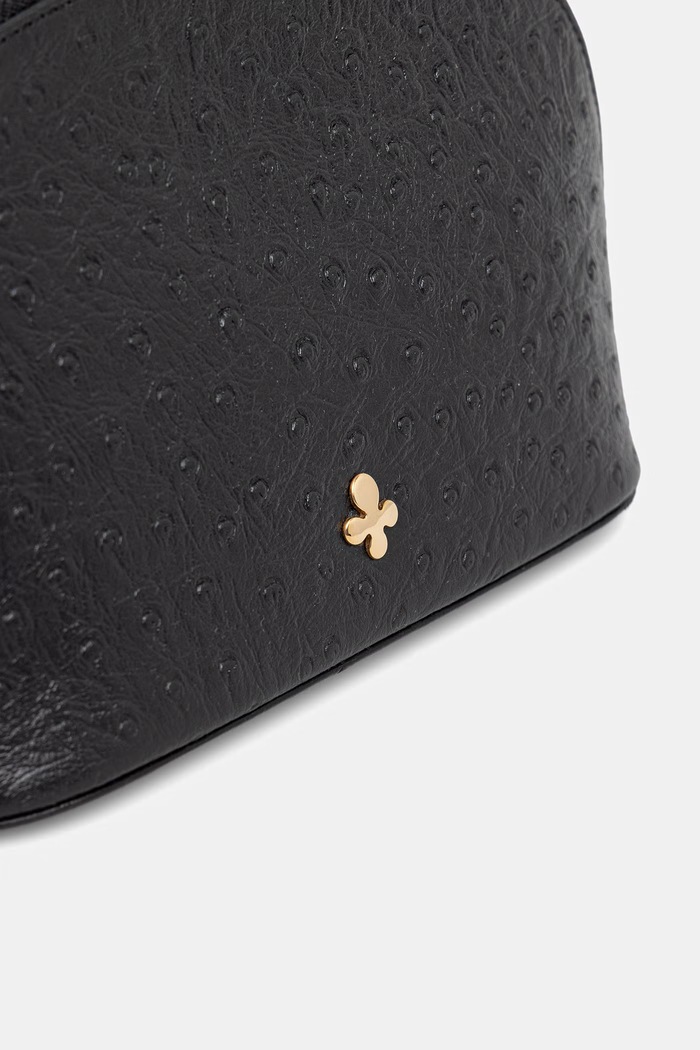 Lilou kabelka do ruky dámska kožená čierna BAG/POUCH/BLAOST/PO