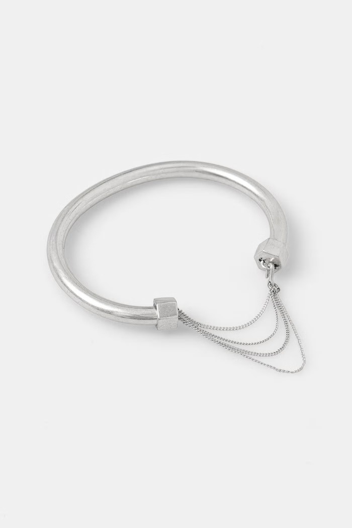 AllSaints гривна дамска от метал без камък сребърен 37540460SLV041