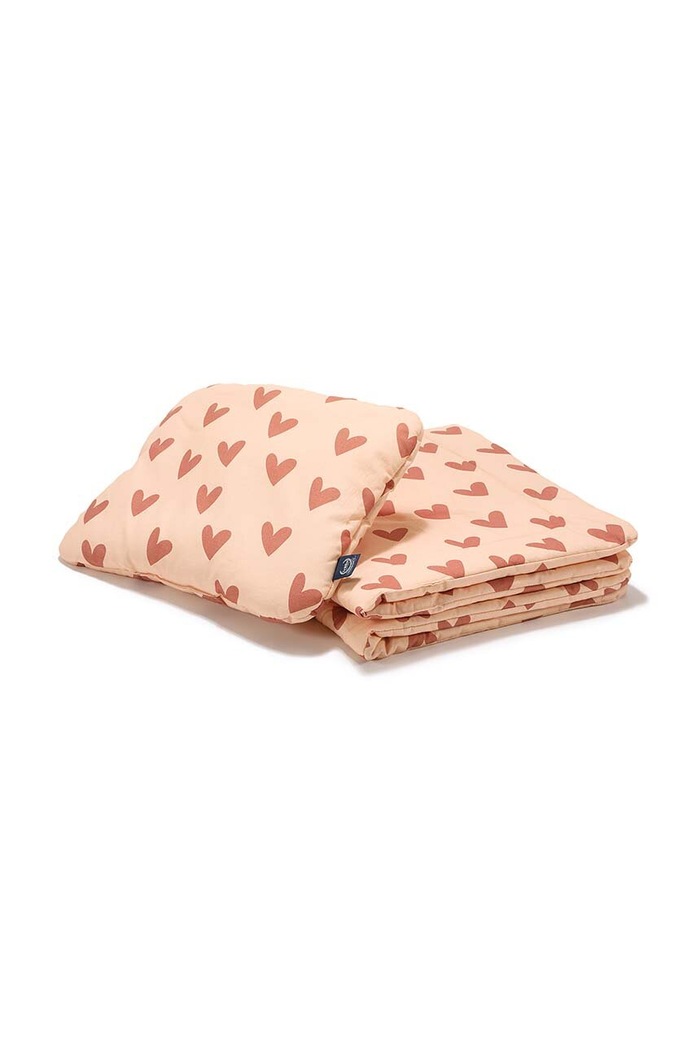 Kojenecké povlečení La Millou HEARTBEAT PINK růžová 141477.Komplet.Poscieli