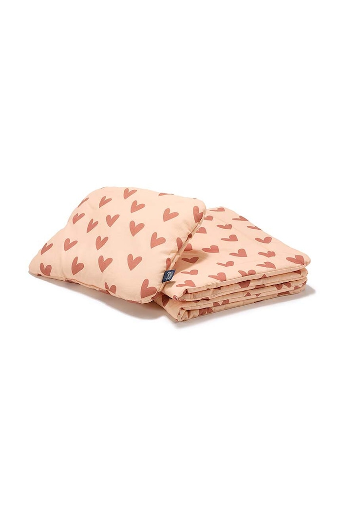 Kojenecké povlečení La Millou HEARTBEAT PINK růžová 141477.Komplet.Poscieli