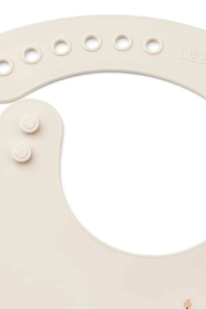 Liewood σαλιάρα για μωρά Tilda Printed Silicone Bib 2-Pack LW14795 μπεζ AA00