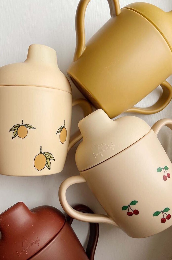 Κούπα μωρού Konges Sløjd 2 PACK SIPPY CUP KS3546 κίτρινο