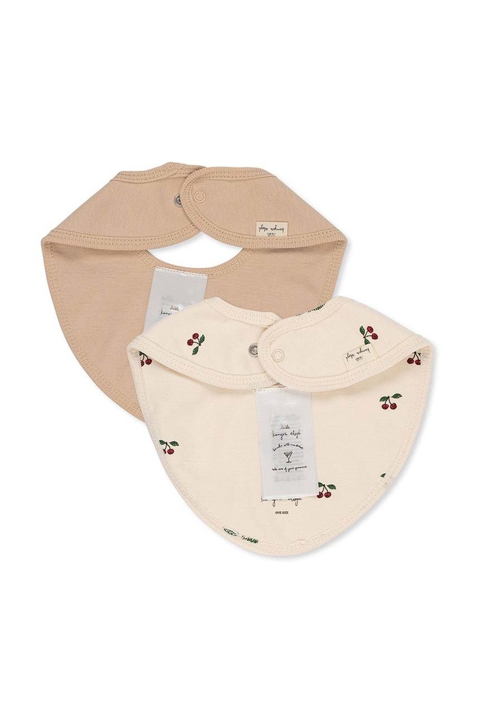 Κοριτσίστικα Βρεφική σαλιάρα Konges Sløjd 2 PACK BIBS KS3552 ροζ